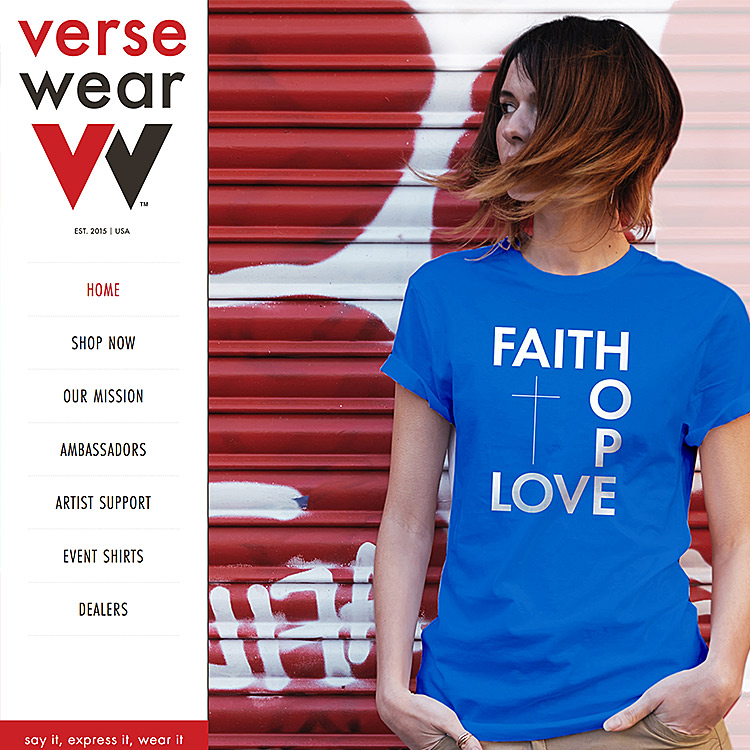 Verse Wear Apparel - Website